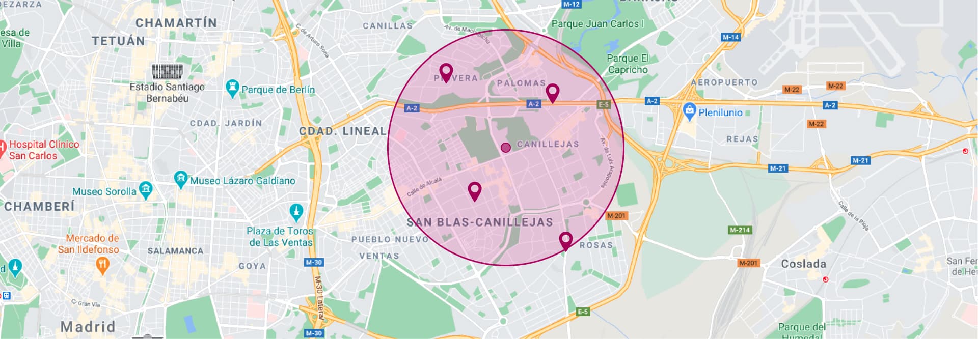 Buscador de YXY con mapa